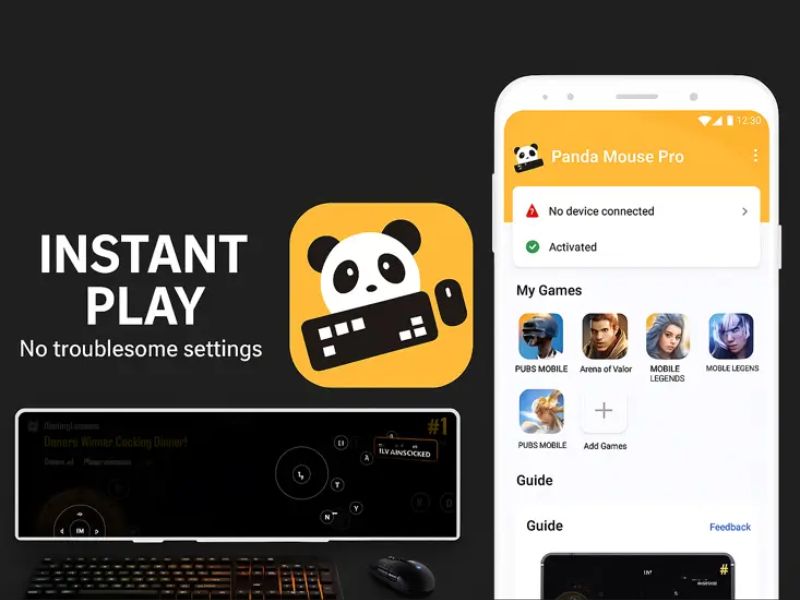 Panda Mouse Pro Apk Nhận diện game cài đặt nhanh chóng