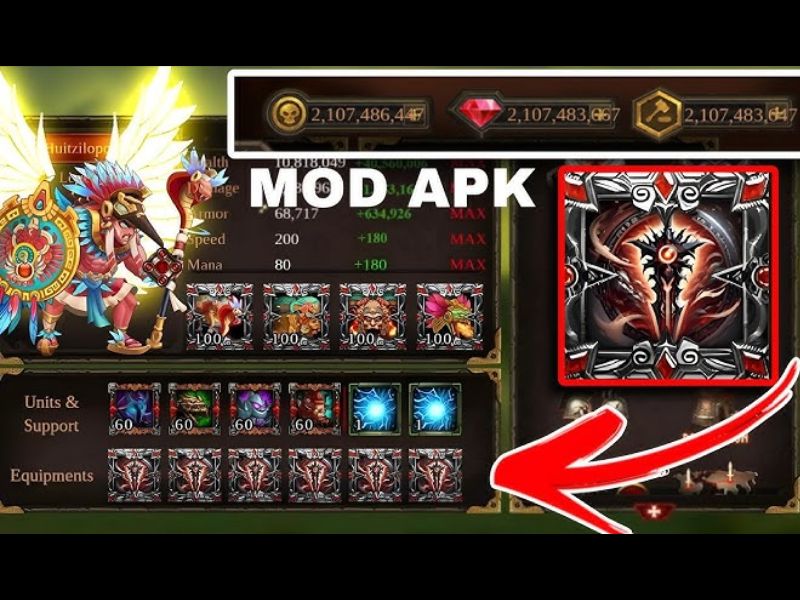 Tính Năng Vượt Trội Ở Phiên Bản Hack Epic Heroes War