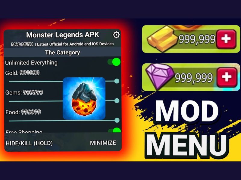 Trải Nghiệm Tính Năng Của Phiên Bản Hack Monster Legends